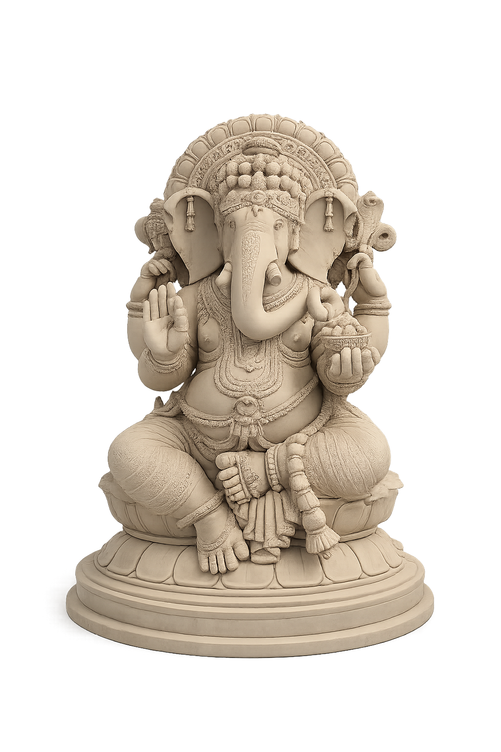 Ganesh Ji Model 2122 3D Model (5 Inch)